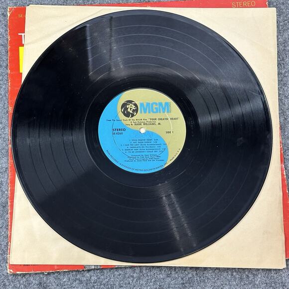 Vintage "Your Cheatin' Heart" LP OST Hank Williams Jr. 1964 MGM Mono Vinyl Clean - Picture 8 of 9
